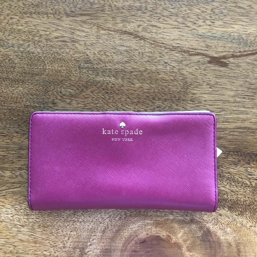 Kate Spade Cameron Stacy Wallet in Plum